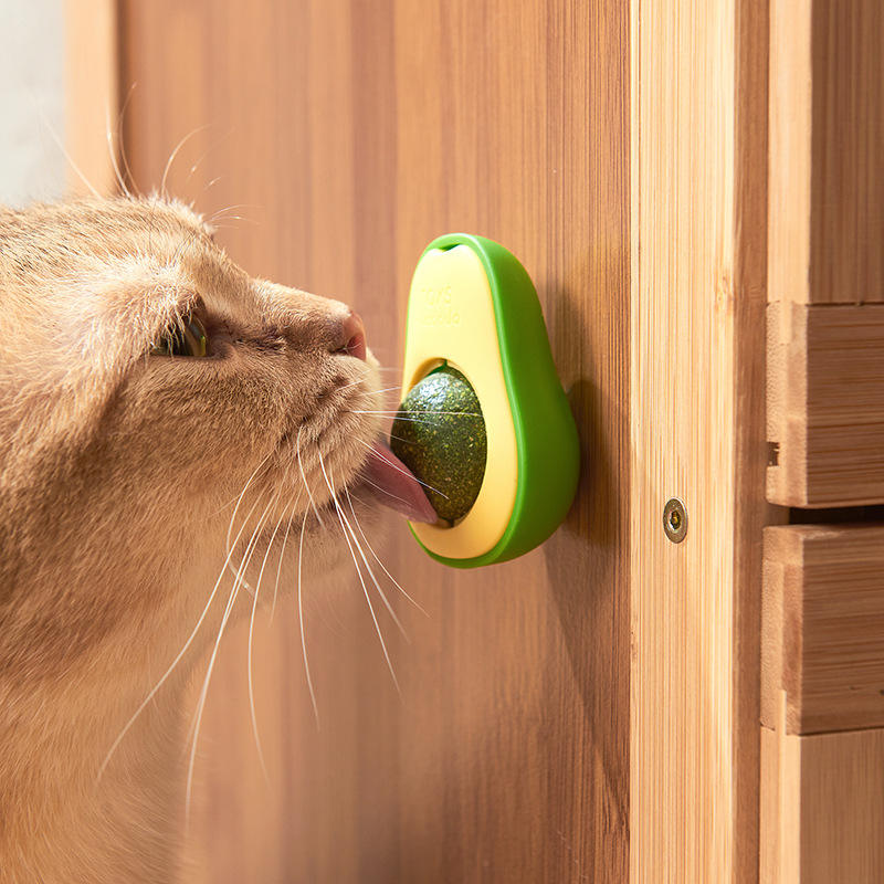 Avocado-Shaped Interactive Catnip Toy