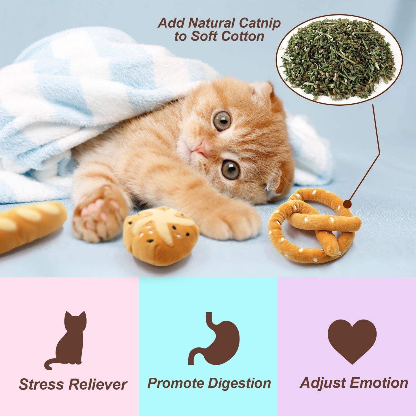 Bread Catnip Toys