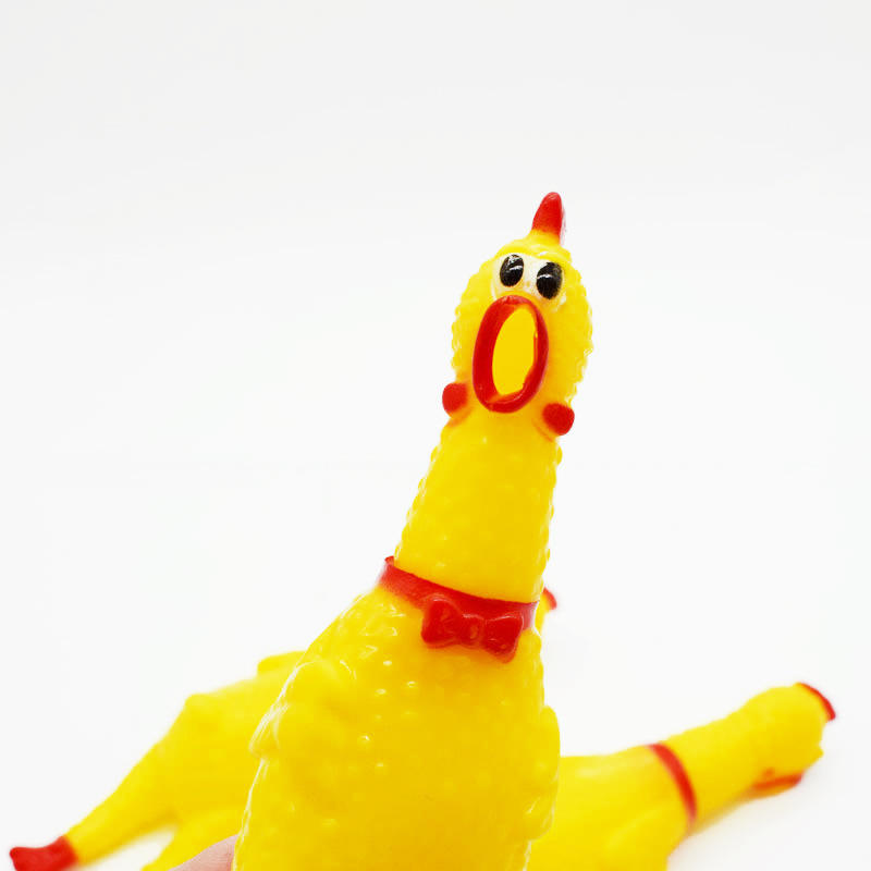 Vinyl Screaming Chicken Pet Biting Toy