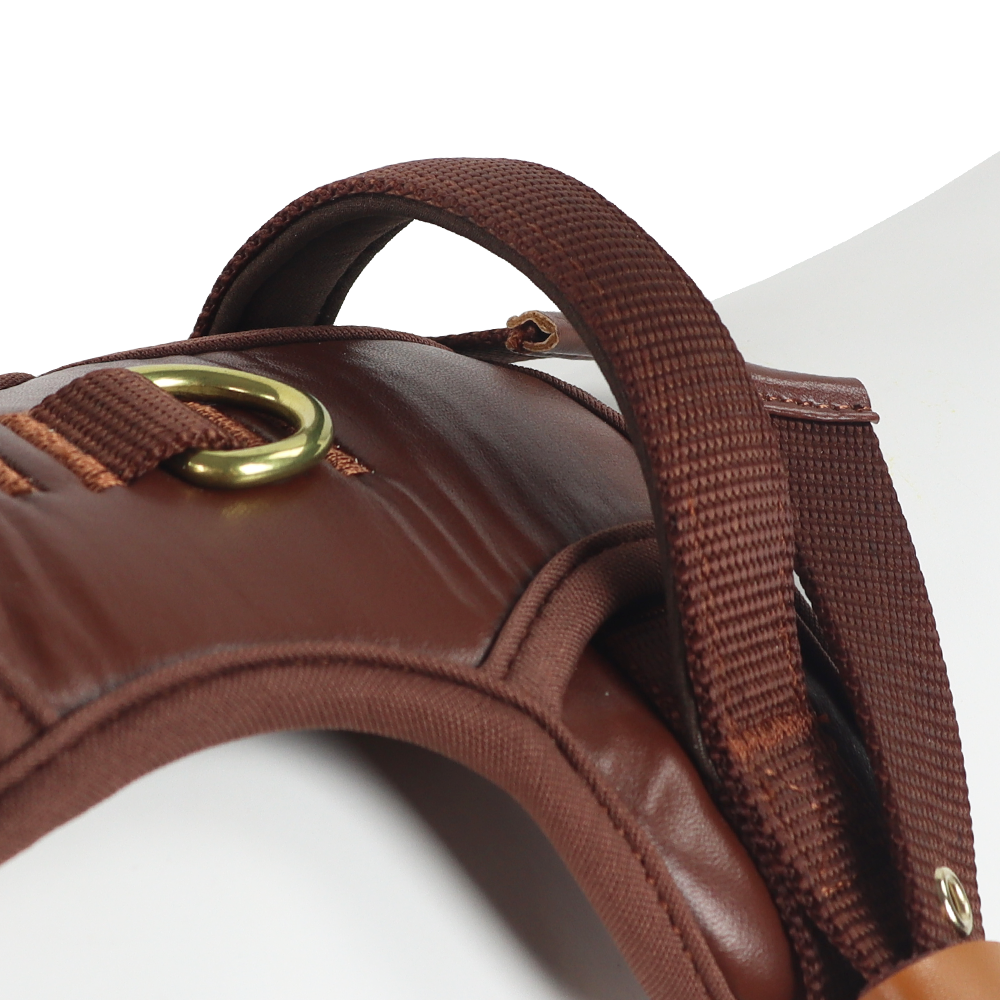 Adjustable Luxury Dog Leather Harness