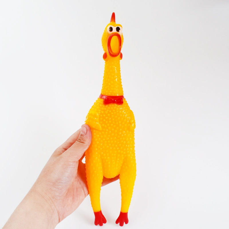 Vinyl Screaming Chicken Pet Biting Toy
