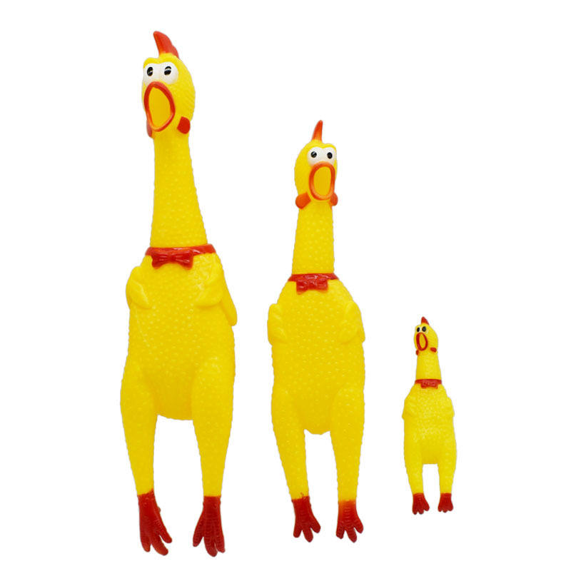 Vinyl Screaming Chicken Pet Biting Toy