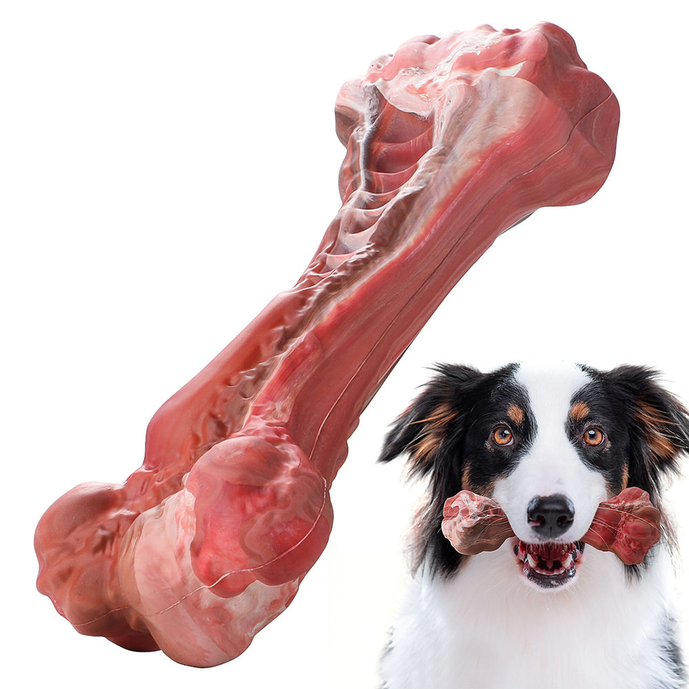 Bone Ultra Durable Interactive Rubber Chew Dog Toy