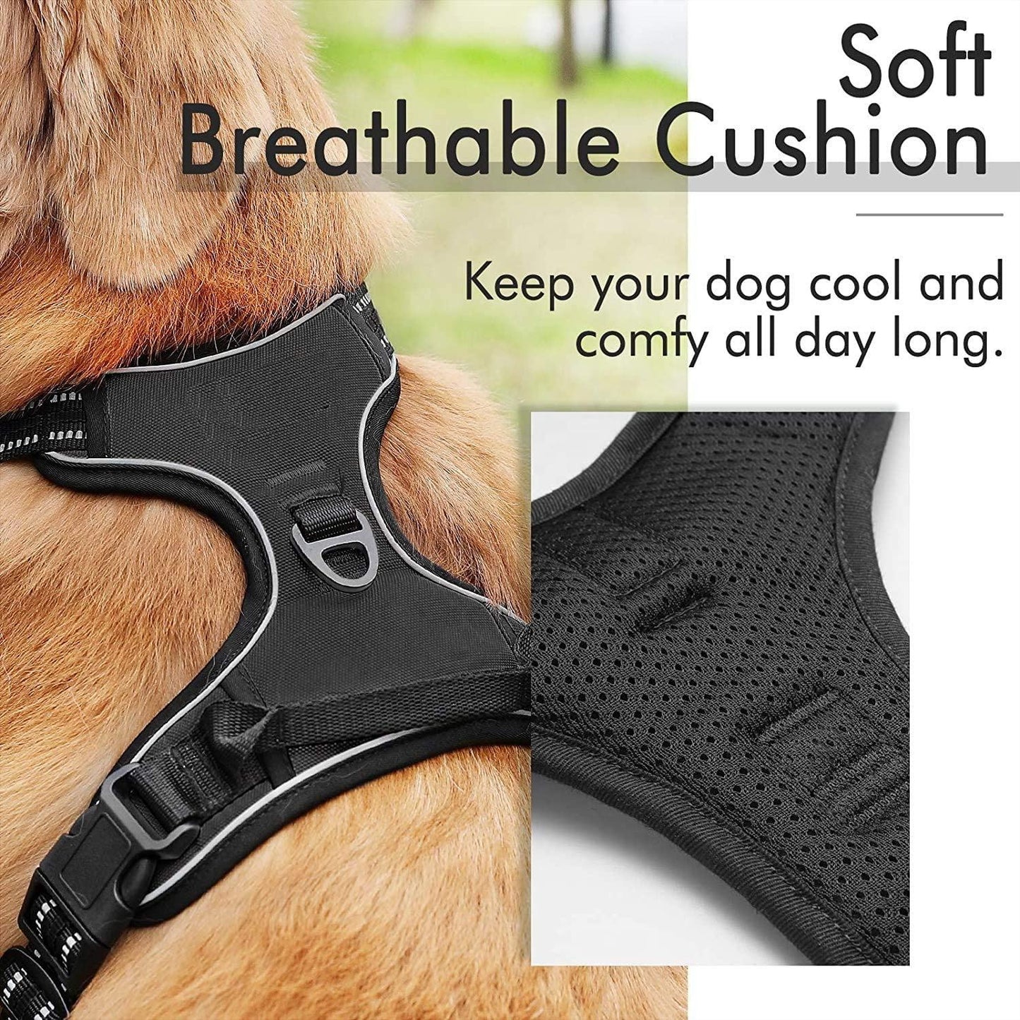 Adjustable pet harnesses for secure and comfortable walks
