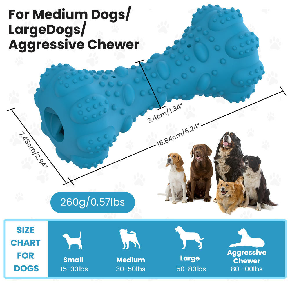 Rubber Dental Teeth Cleaning Dog Chew Toy