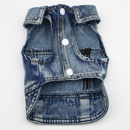 Denim Coat Dog Jacket