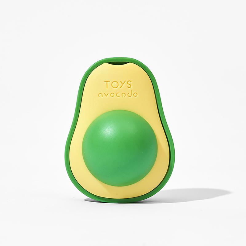 Avocado-Shaped Interactive Catnip Toy