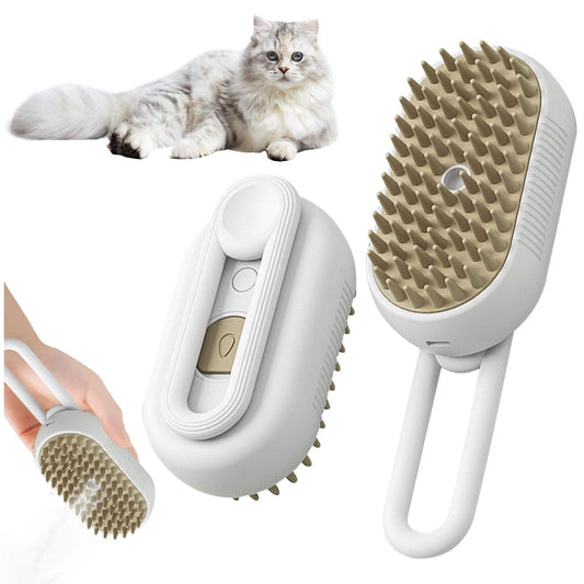 3-in-1 Portable Electric Spray Steam Cat Hair Brush