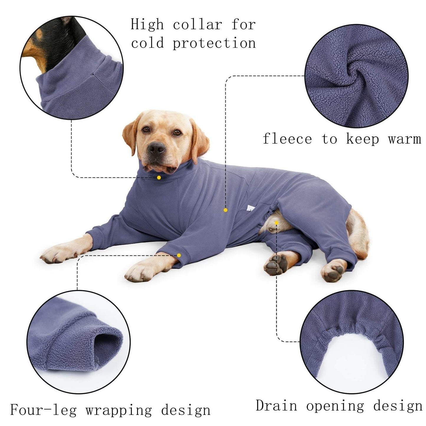 Soft, cozy pajamas to keep dogs warm and comfortable.