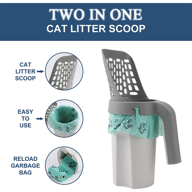 Multifunctional Scoop Free Cat Litter Scoop